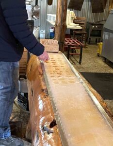 sugar shack in the snow