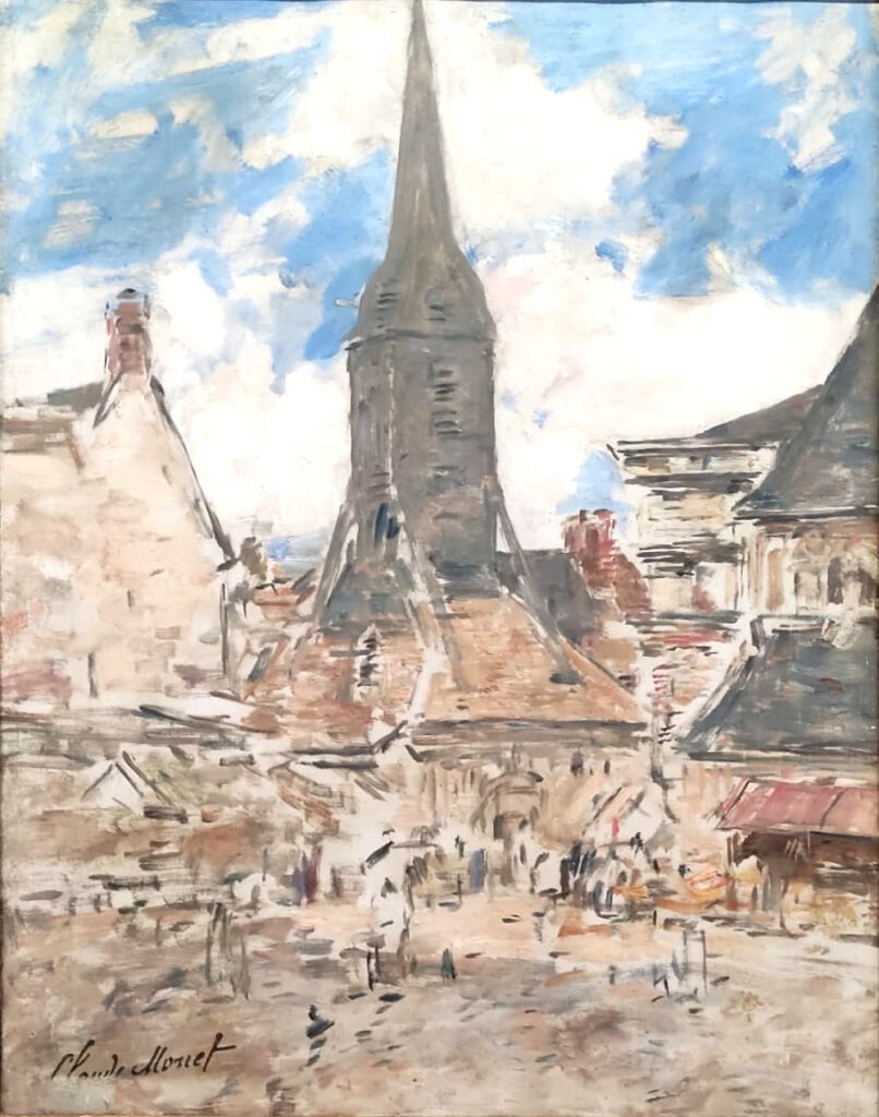 Boudin painting of Honfleur