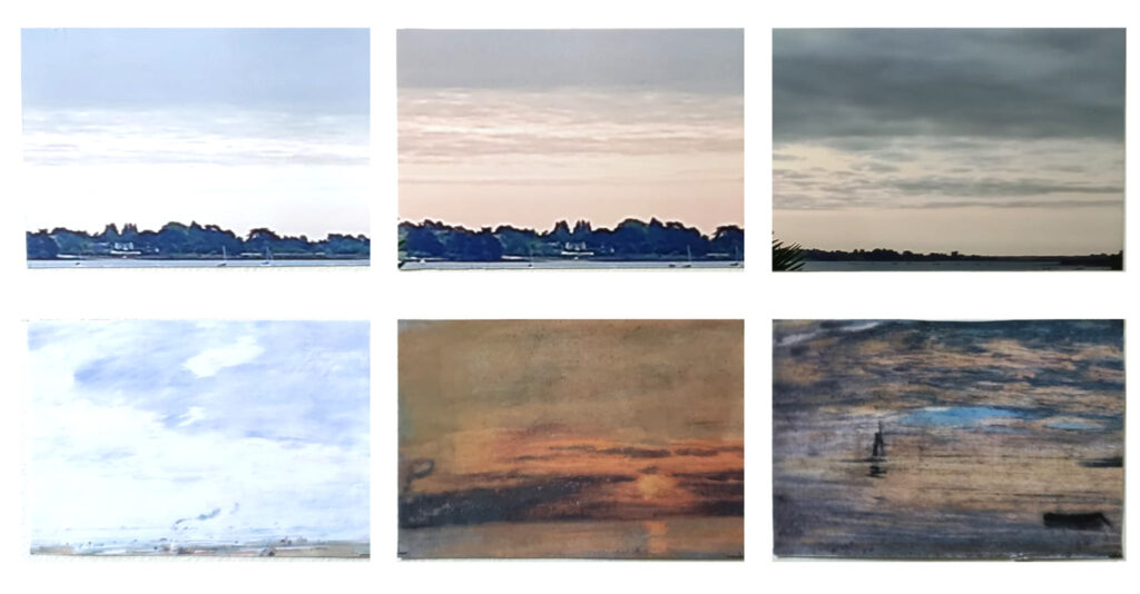 Montage of skies